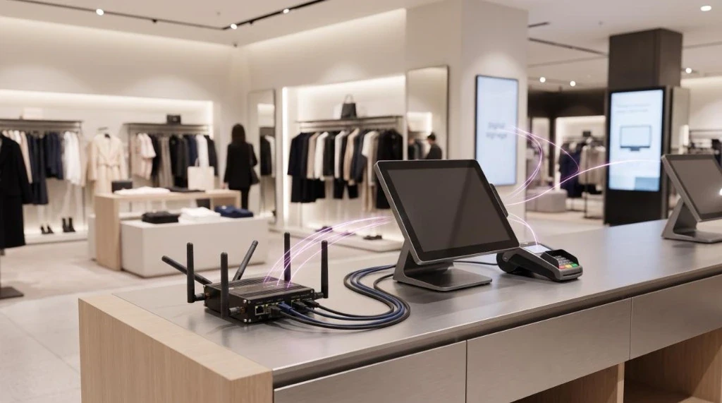 Boutique en activité connectée en 4G/5G par Median dès son ouverture