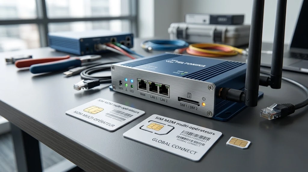 Carte SIM M2M Multi-Opérateurs, IP Fixe & APN Privé : Architecture & Comparatif B2B 2026