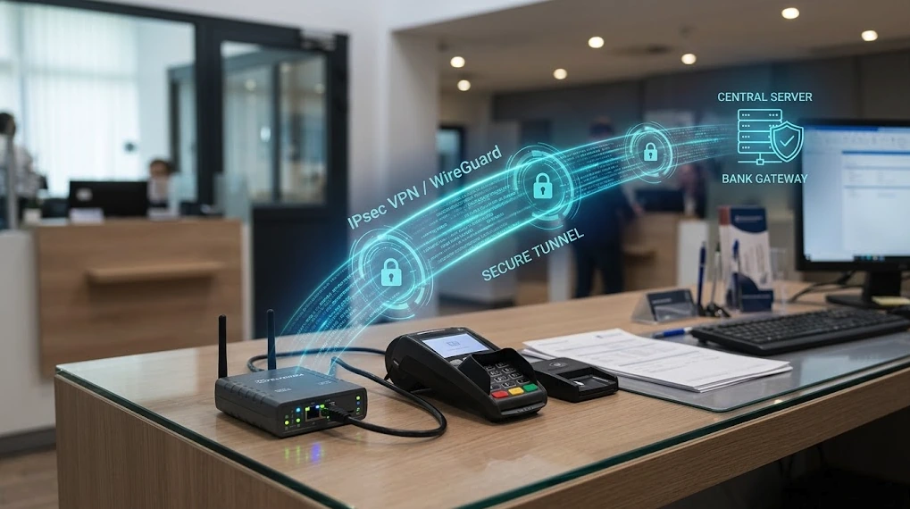 VPN IPsec et WireGuard sur RutOS pour TPE et Banques